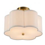 12.99 IN. 3-LIGHT CREAMY WHITE MODERN PETAL SHAPED