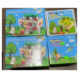 1 LOT OF 2-MONTESSORI WOODEN GARDEN TOY./1-WOODEN
