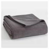 VELLUX MICROFLEECE TORNADO GREY POLYESTER FULL/QUE