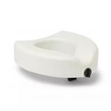 5 IN. ELEVATED LOCKING TOILET SEAT WITHOUT ARMS, W