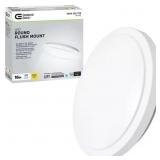 16 IN. WHITE ROUND LED FLUSH MOUNT CEILING LIGHT 1
