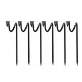 14 IN. TALL BLACK IRON HOSE GUIDE GUARD W/LEAF END