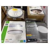 1 LOT ASSORTED FLUSHMOUNT LIGHTS