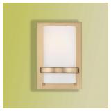 $140 MINKA LAVERY 6.5-IN W 1 -LIGHT GOLD WALL SCON