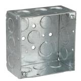 1 LOT (8) 4 IN. 30.3 CU. IN. METALLIC SQUARE BOX (