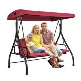 $308 3-SEAT PATIO SWING CHAIR CONVERTING CANOPY SW