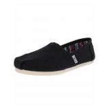 TOMS WOMEN'S CLASSIC CANVAS BLACK ANKLE-HIGH FLAT