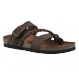 MOUNTAIN SOLE WOMEN'S LEATHER FOOTBED SANDAL SIZE: