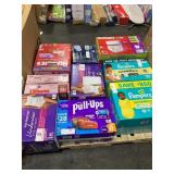 1 LOT ASSORTED ADULT AND CHILDREN DIAPERS