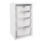 YOUR ZONE KIDS SLIDING BIN ORGANIZER WITH 4 STORAG