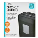 PEN+GEAR 6-SHEET CROSS-CUT PAPER/CREDIT CARD SHRED