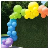 PARTYAIRE 18' REUSABLE PVC BALLOON ARCH KIT (RAINB
