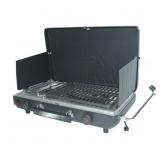 OZARK TRAIL PROPANE 2-IN-1 PORTABLE 2 BURNER GRILL