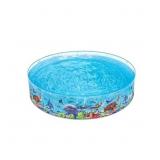 BLUESCAPE ROUND ABOVE-GROUND KIDDIE POOL 8' X 18'