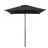 MAINSTAYS OUTDOOR 5' BLACK SQUARE MARKET PATIO UMB