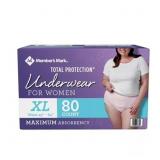 MEMBER'S MARK TOTAL PROTECTION UNDERWEAR FOR WOMEN