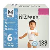 MEMBER'S MARK PREMIUM BABY DIAPERS, SIZE 6 (35+ PO