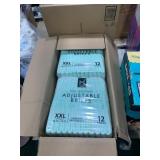 1 LOT (4) MEMBERS MARK ADJUSTABLE BRIEFS 12 PACK X