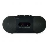 ONN. PORTABLE CD/CASSETTE BOOMBOX WITH BLUETOOTH W