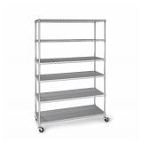 MEMBER'S MARK 6-TIER NSF HEAVY DUTY WIRE SHELVING,