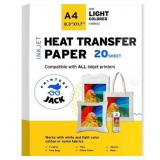 PRINTERS JACK IRON ON HEAT TRANSFER PAPER FOR WHIT