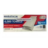 MARATHON MULTIFOLD PAPER TOWELS - 4,000 COUNT