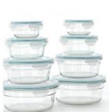 MEMBER'S MARK 16-PIECE ROUND SHAPE GLASS FOOD STOR