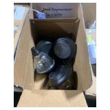 1 LOT (4) SOLAR POWERED STAINED UP LIGHTS