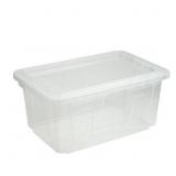 MEMBER'S MARK 60 QUART CLEAR STORAGE TOTE, 17.2' D