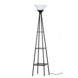 MAINSTAYS 69' METAL ETAGERE FLOOR LAMP, CHARCOAL F