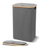 CLEVERMADE 90L FOLDABLE LAUNDRY HAMPER WITH LID IN