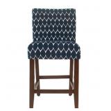 24' CLASSIC COUNTER STOOL - TEXTURED NAVY GEO