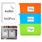 1 LOT (2) 160 PCS REMOVABLE LABELS FOR STORAGE BIN