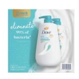 1 LOT OF (2) DOVE ANTIBACTERIAL BODY WASH WITH PUM
