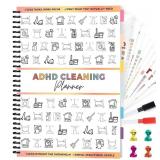 1 LOT OF 4-ADHD CLEANING PLANNER, DRY-ERASE SLEEVE