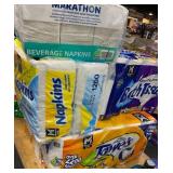1 LOT OF 1-PAPER TOWELS 15 MEGAROLLS,1-BATH TISSUE