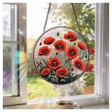 1 LOT (1) 8 INCH ACRYLIC WINDOW HANGING, FORGET ME