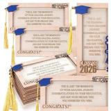 1 LOT (2) 6 PCS BLUE GRADUATION MONEY HOLDER CLASS