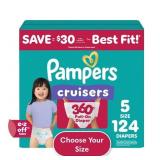 PAMPER CRUSIERS SIZE 5 124 COUNT