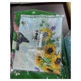 1 LOT (1) AFRITEE PURPLE FLOWER STICKER.(1) YINENA