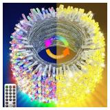 1 LOT (1) KNONEW 720 LED 337FT STRING LIGHTS OUTDO