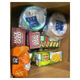 1 LOT OF (6) ASSORTED SNACKS/ 1 LOT OF (2) PAPER P