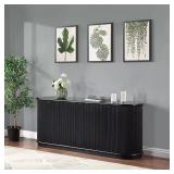 $599 CALLEN MEDIA TV CONSOLE, BLACK FINISH