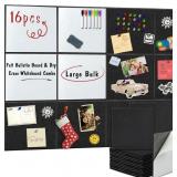 BXI MAGNETIC DRY ERASE WHITEBOARD & FELT BULLETIN