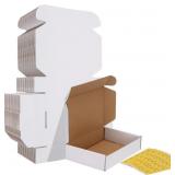 HORLIMER 40 PACK 9X6X2 SHIPPING BOXES, WHITE CORRU