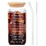 GRADUATION GIFTS FOR HER 2026 GLASS CUPS WITH LIDS