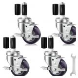 3 INCH EXPANDING STEM CASTER, STAINLESS TABLE CAST