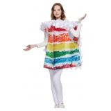 ERASPOOKY WOMEN RAINBOW CAKE COSTUME ADULT HALLOWE
