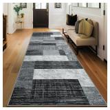 INDOOR RUNNER RUG, WASHABLE RUNNER RUG WITH RUBBER