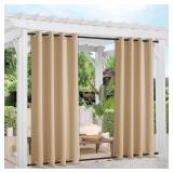 NICETOWN WEIGHTED OUTDOOR CURTAINS FOR PATIO WATER
